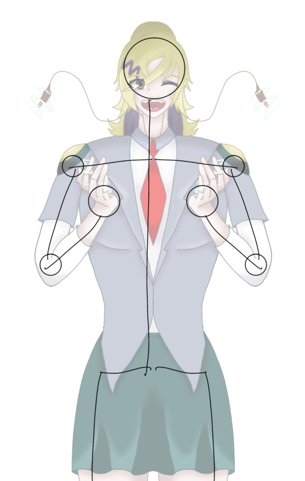 Skeleton base sketch (character name: Aliza)