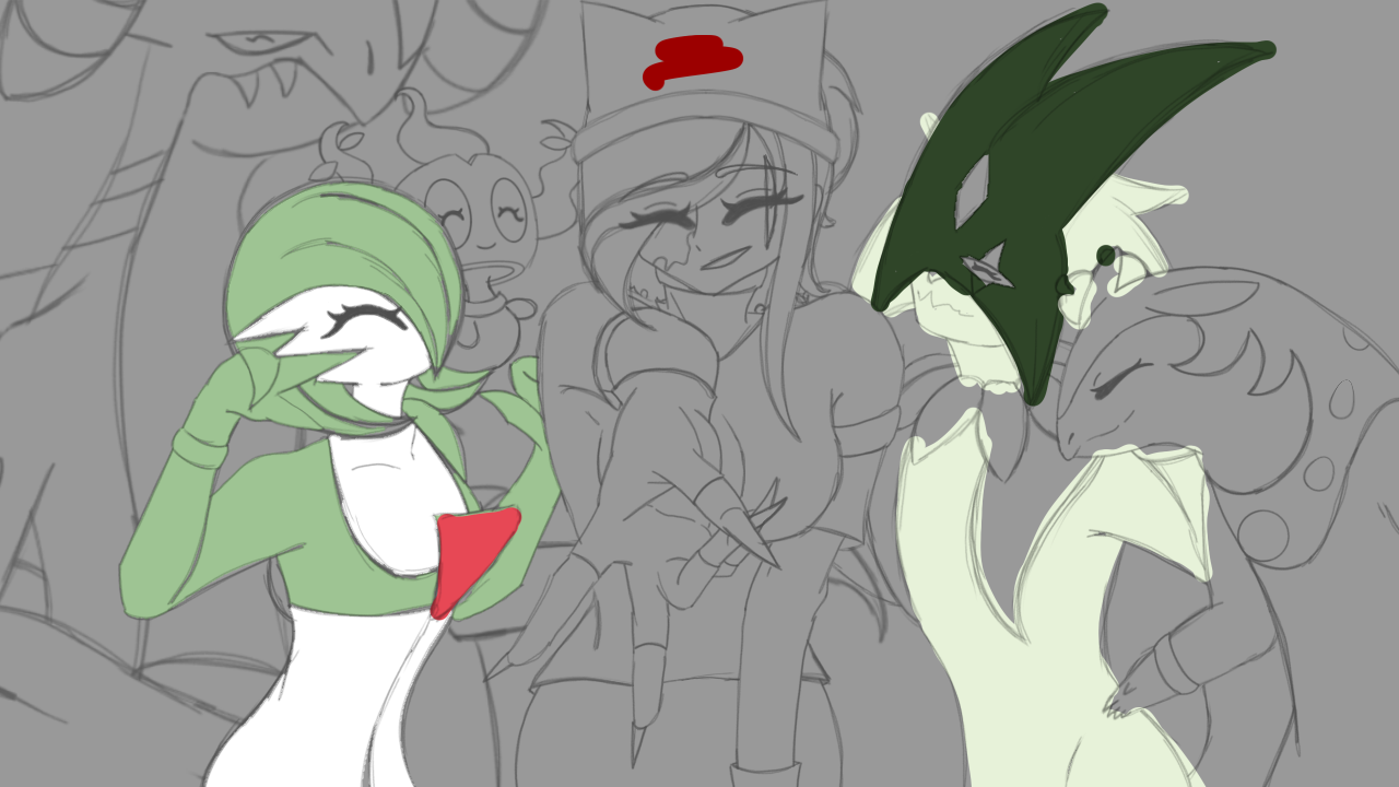 Early color blocking stage